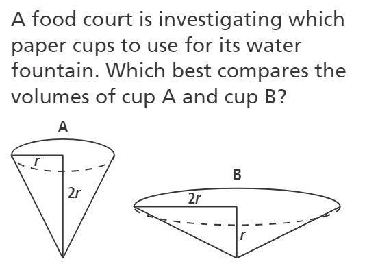 A gym is investigating which paper cups to use for its water fountain. which best-example-1