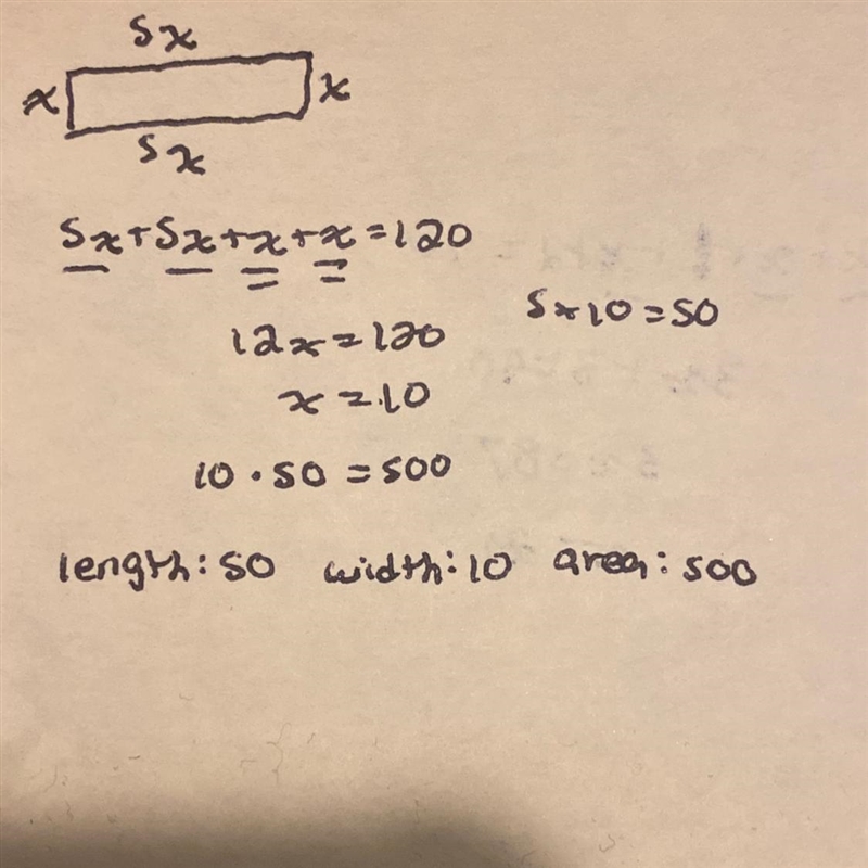 the length of a rectangle is 5 more than the width. the perimeter is 120 what is the-example-1