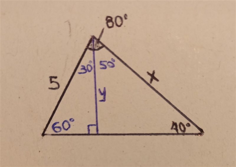 Determine the approximate value of x. a. 2.045 b.3.264 c.6.736 d.not enough information-example-1