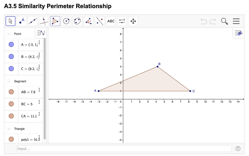 What is the perimeter of ΔABC?-example-1