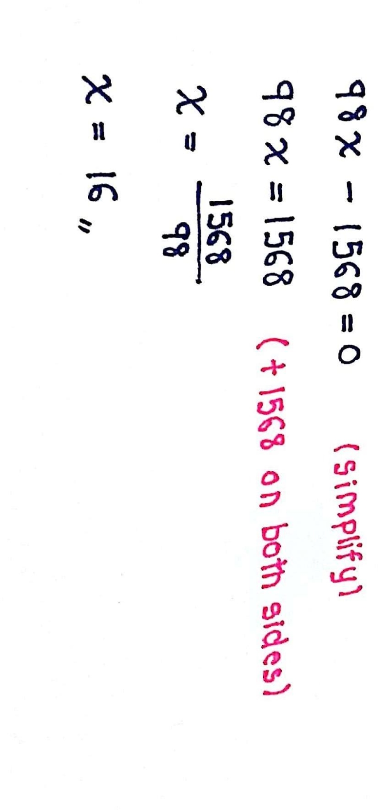 Solve for x. Show work on a piece of paper.-example-2