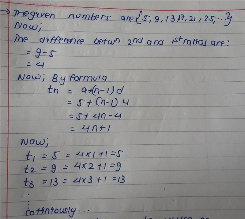 {5,9,13,17,21,25,...} How to write condition?​-example-1