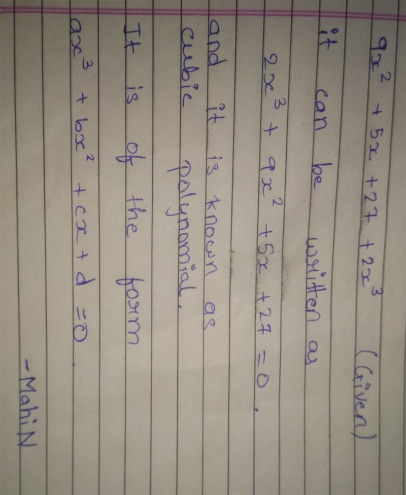 What is the standard form of the polynomial: 9x(squared)+ 5x+27+2x(to the power of-example-1