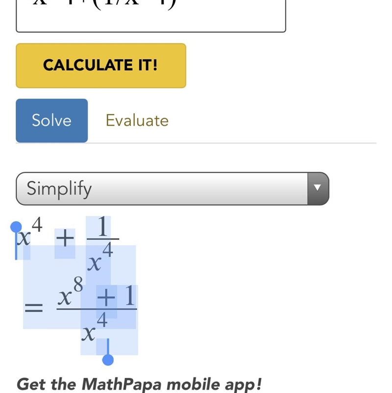 Given that x^2+(1/x^2) = 7, what is the value of x^4+(1/x^4)-example-1