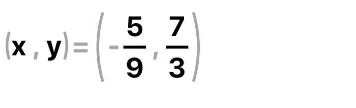 -9x-3y= -2 3x-y= -4 Solve for x and y.-example-1