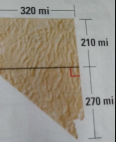 The following diagram shows that the state of Nevada is shaped somewhat like a trapezoid-example-1