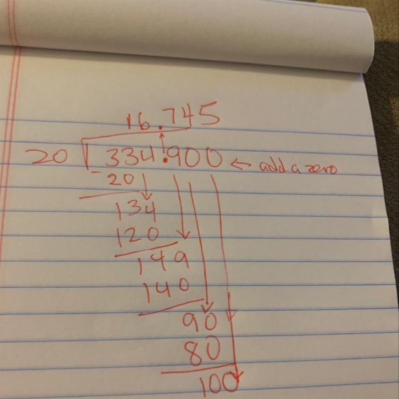 How do you divide 334.9/20?-example-1