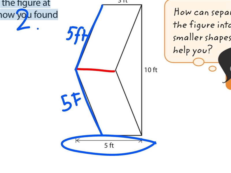 What is the area of the figure at the right? explain how you found your answer. ANSWER-example-1