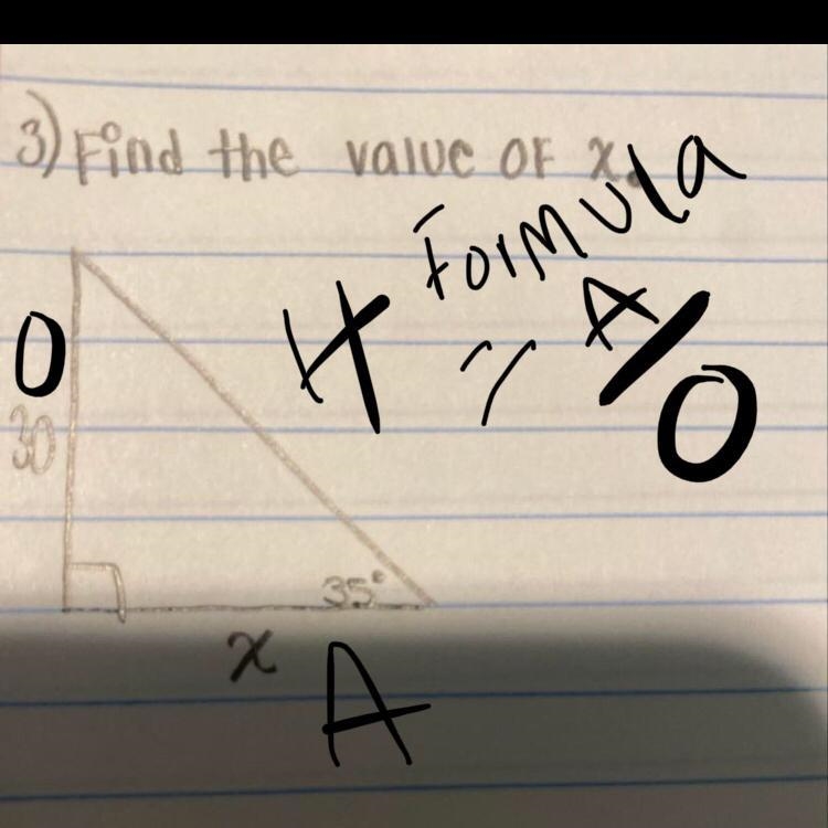 3) Find the value of X-example-1