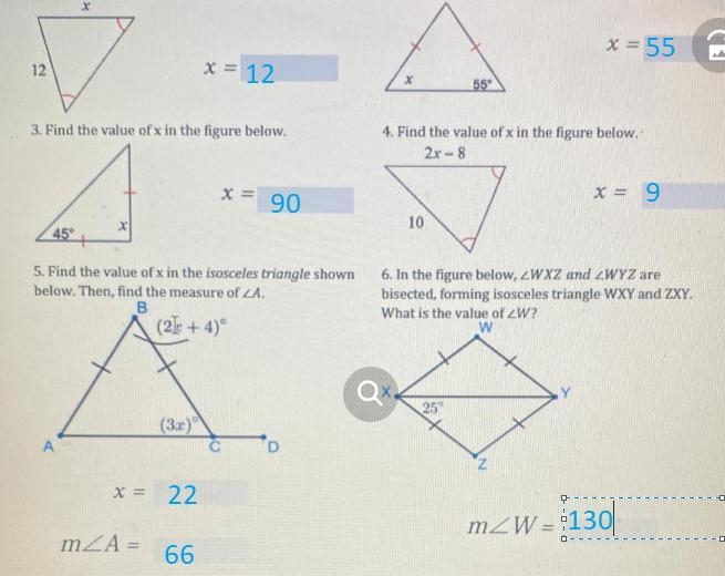 1. Find the value of x in the figure below.-example-1