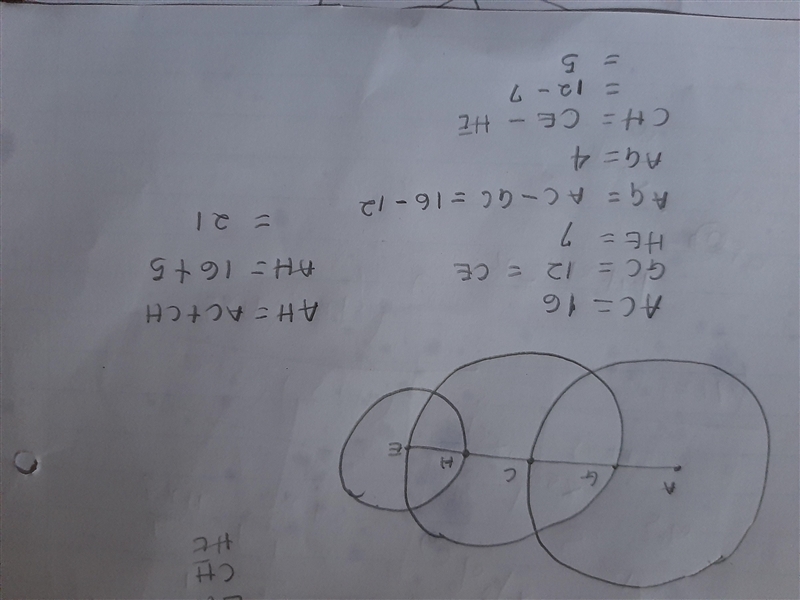 The diameters of circles A, C and E are 32 cm, 24 cm and 14 cm respectively. Which-example-1