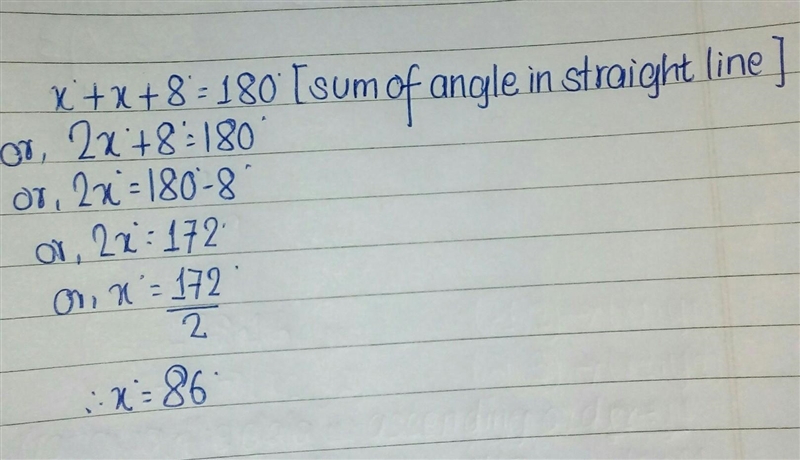 Find the value of x. So can anyone help me pleaseeeee‍♀️-example-1