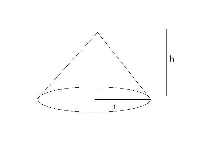 which solid figures have their volume calculated using the formula V=1/3bh, where-example-1