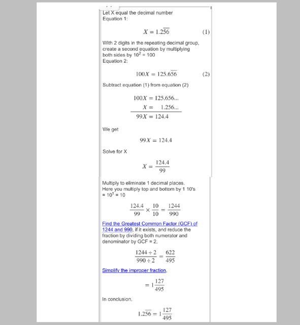 can someone help me with this.( Rational and Irrational numbers. Convert the repeating-example-1