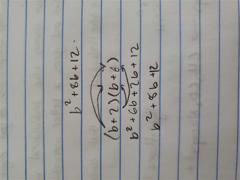 B^2+ 8b + 12 = (b + 6) (?) find the other binomial which will complete the factorization-example-1