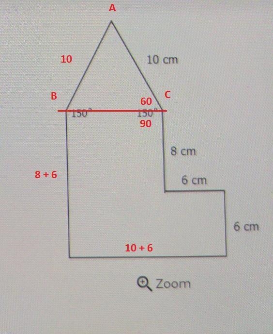 What is the perimeter of the shape seen in the figure?-example-1