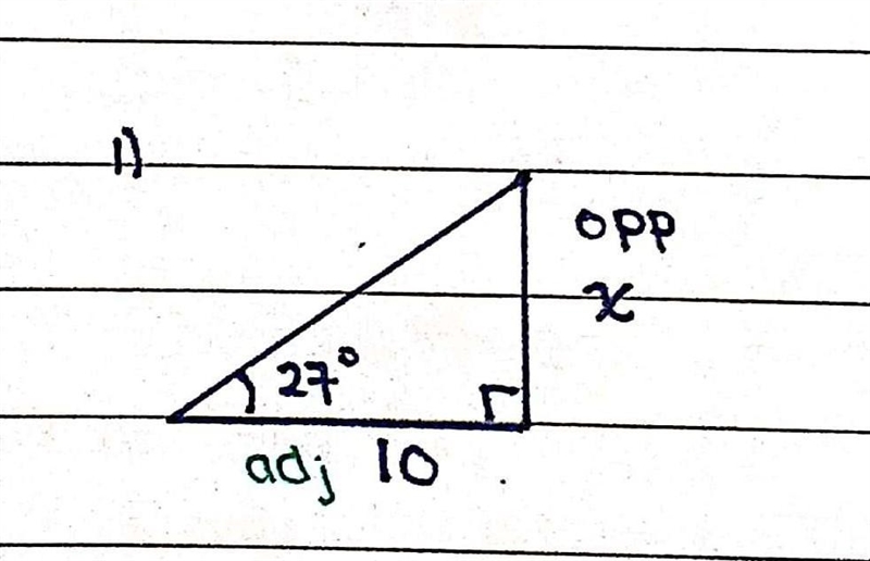 I don’t know how to label the sides as “opposite, adjacent, hypotenuse” so I’m not-example-2