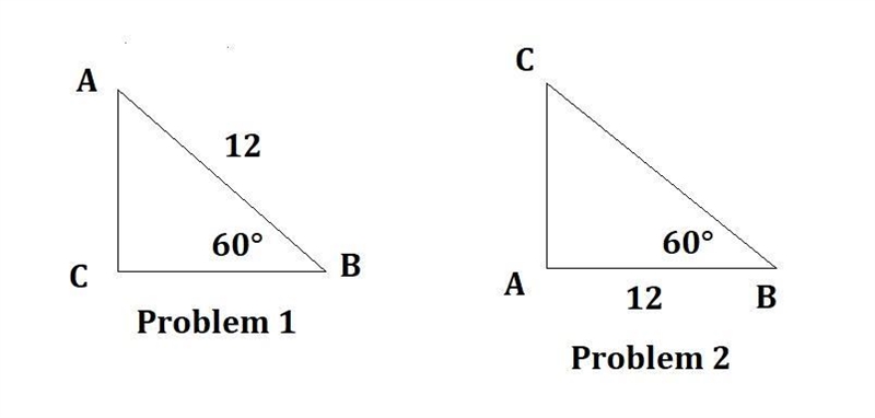 In the right triangle shown, \angle B = 60^\circ∠B=60 ∘ angle, B, equals, 60, degrees-example-1