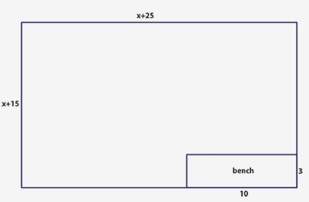 Marissa is painting her rectangular patio, with the exception of a bench that does-example-1
