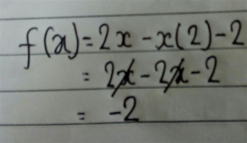 F(x)=2x – x(2) - 2 Can you also solve it for me-example-1