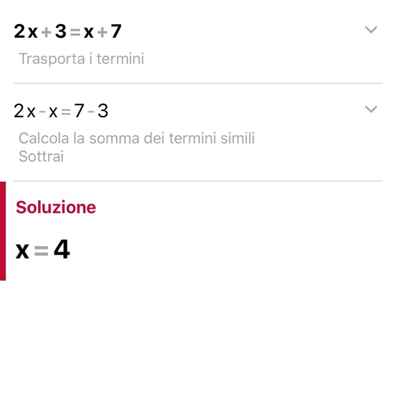 How do I solve 2x+3=x+7-example-1