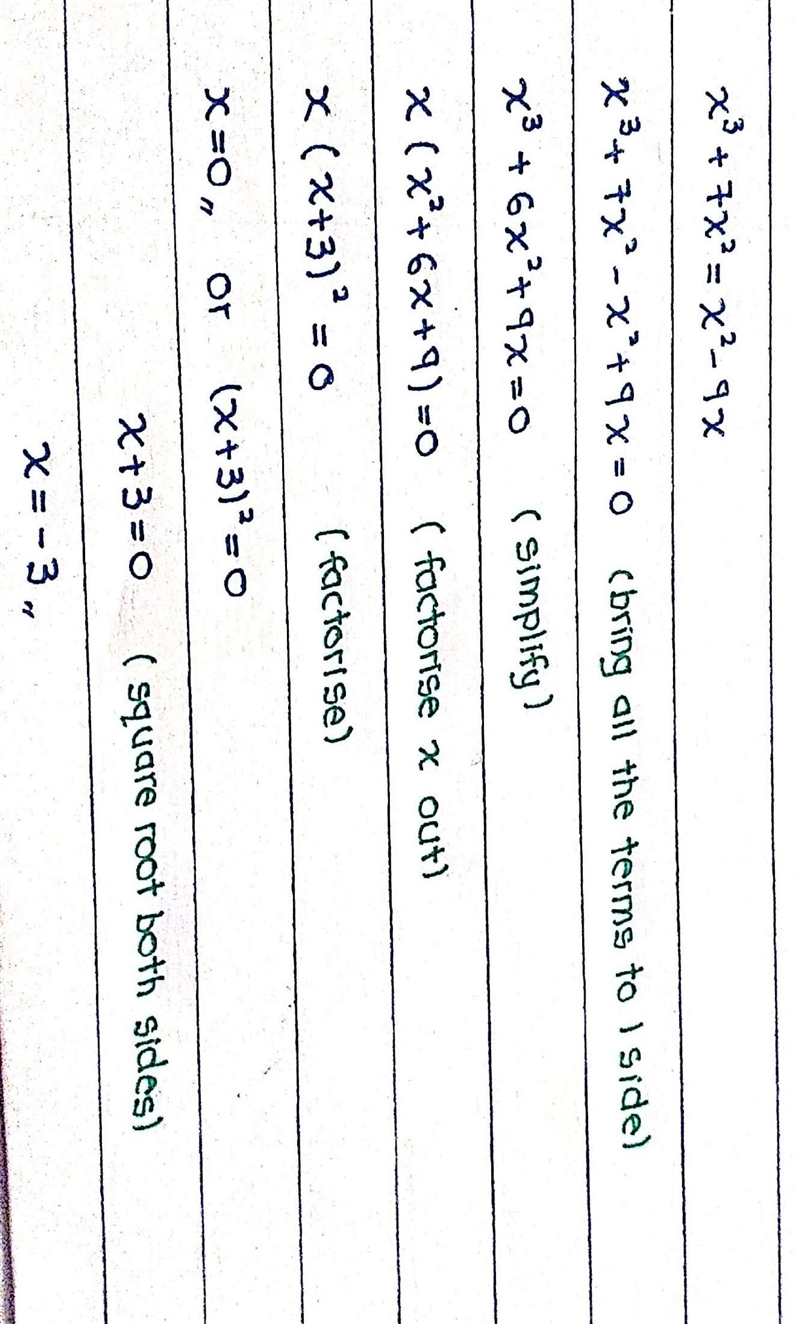 Solve this: x³+7x²= x²-9x-example-1