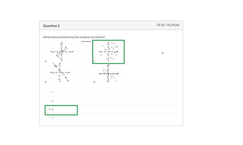 Which situation below has a negative correlation? Group of answer choices The more-example-2