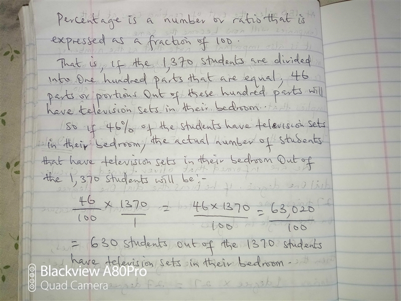 Refer to Example 4. Predict how many out of 1,370 students have a television in their-example-2