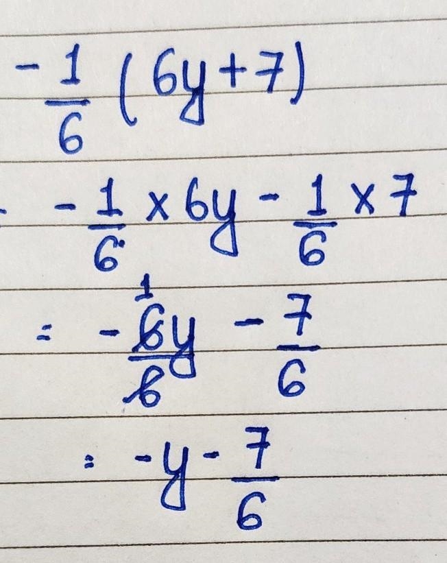 Use the distributive property to write the expression without parentheses. Then simplify-example-1