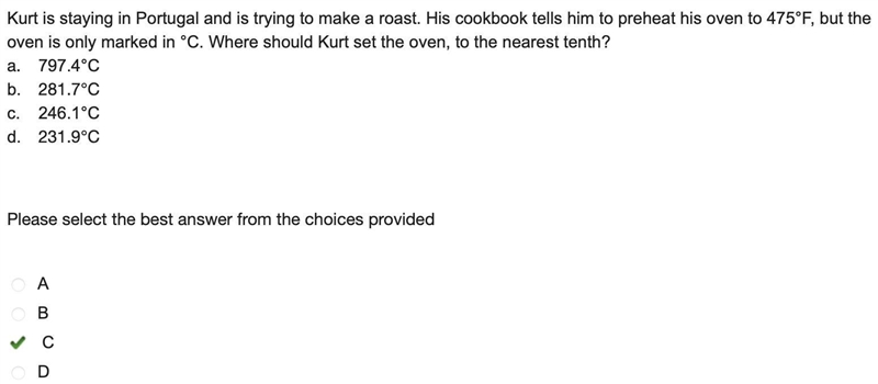 Kurt is staying in Portugal and is trying to make a roast. His cookbook tells him-example-1