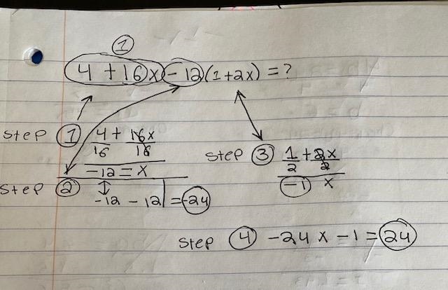 4 + 16x - 12(1 + 2x) = ?-example-1