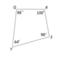 What is the area of quadrilateral QRST if QS=18 and RT=24. Show work.-example-1