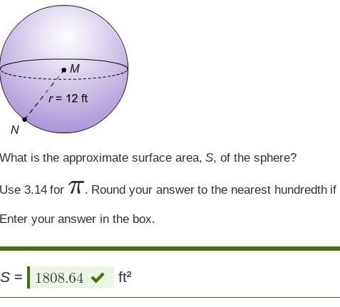 Volume of sphere with radius of 12-example-1