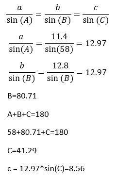 Use the law of sines to solve the triangle, if two solutions exist, find both. A= 58 a-example-1