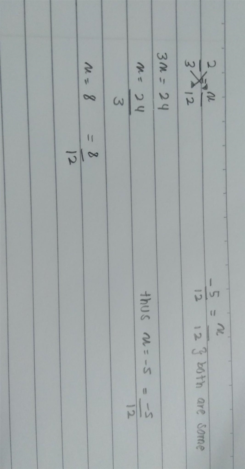 2/3 = ?/12 - 5/12 = ?/12-example-1