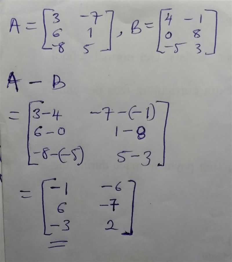 Which matrix represents A-B.-example-1