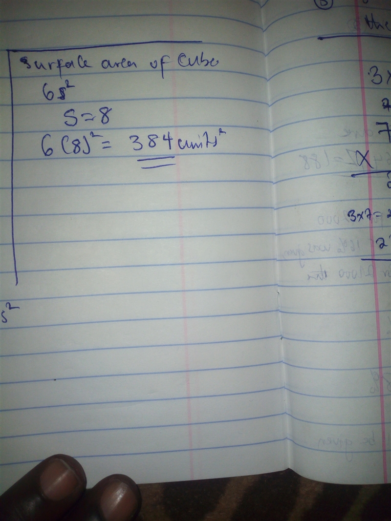 What is the surface area of the cube below?-example-1