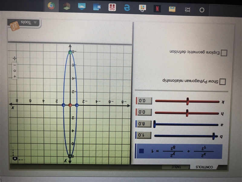 Which is the equation of an ellipse centered at the origin with foci on y-axis, x-example-1