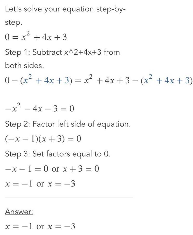 Find the zeros of the function F(x) = x^2 + 4x +3-example-1