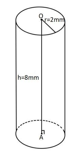 2. Find the volume of the cylinder. Round to the nearest tenth if necessary. diameter-example-1