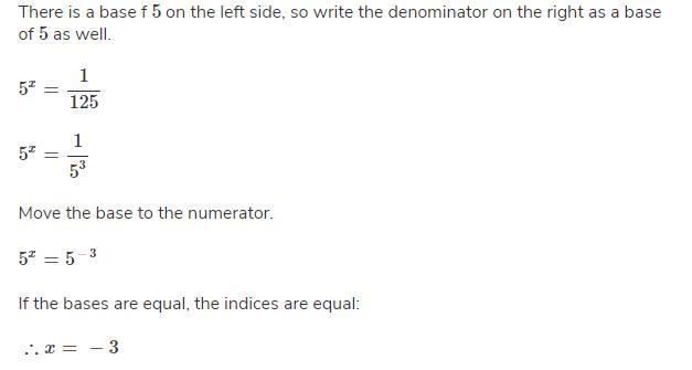 If 5^x = 1/125, find the value of x-example-1