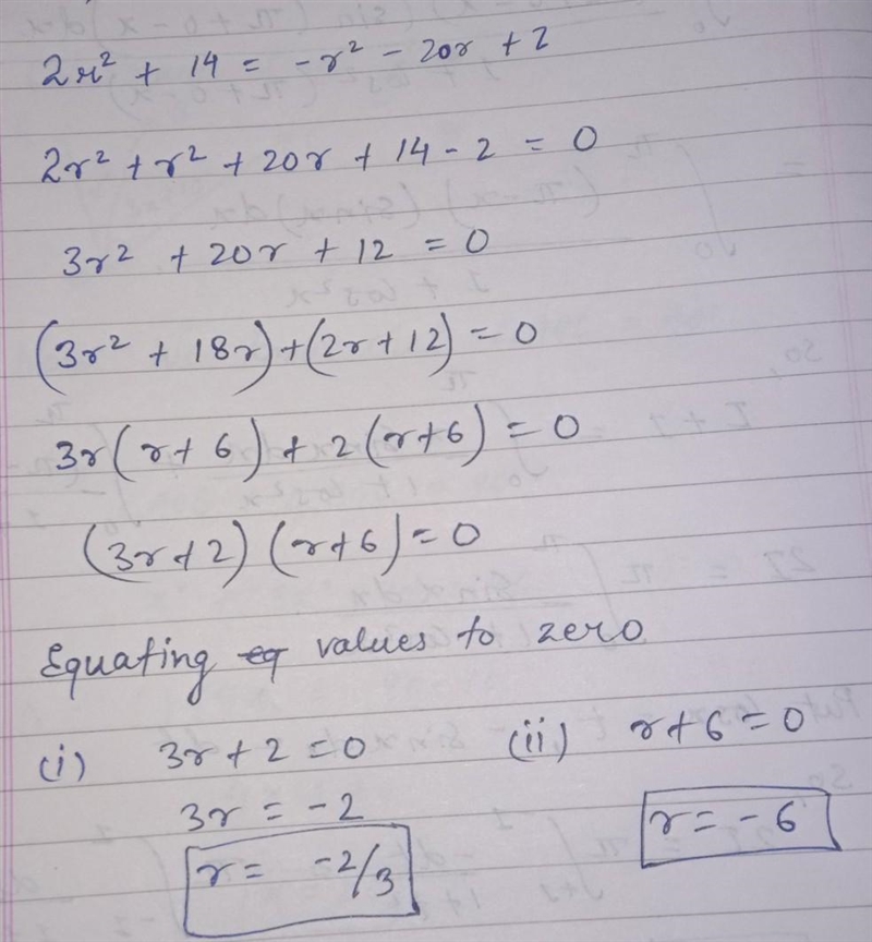 How do i solve this Quadratic equation by factoring​-example-1