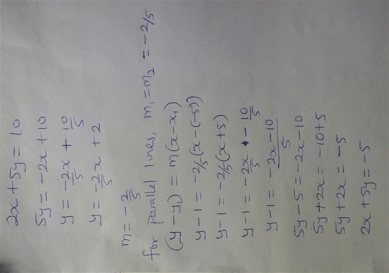 . Writing the Equation of a What is the equation of a line that is parallel to the-example-1