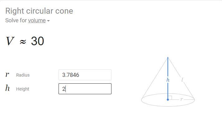 A cone and cylinder have the same height and their bases are congruent circles. 1. If-example-2