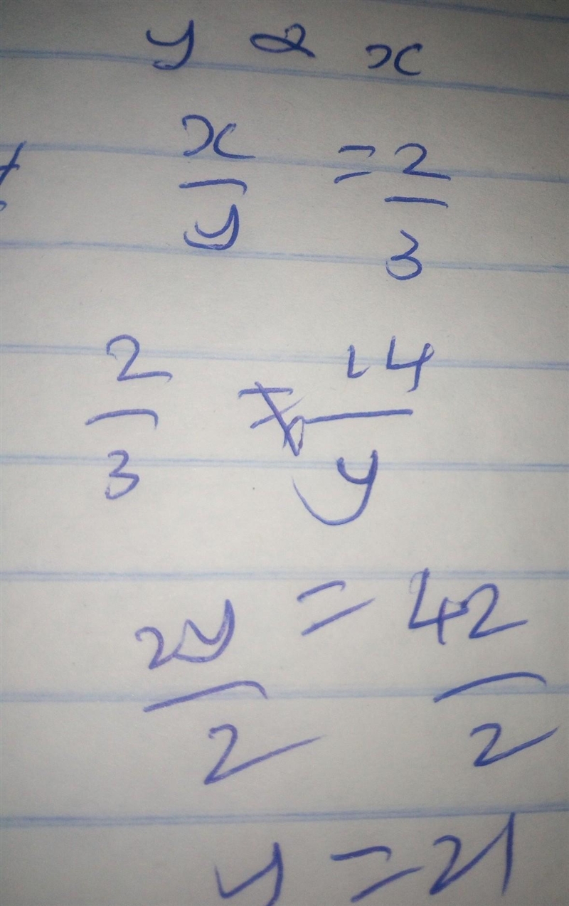 The variable y varies directly with the variable x. X. Y 2. 3 10. 15 14. __ If the-example-1