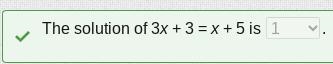 You can solve the equation 3x + 3 = x + 5 by graphing y = 3x + 3 and y = x + 5 and-example-1