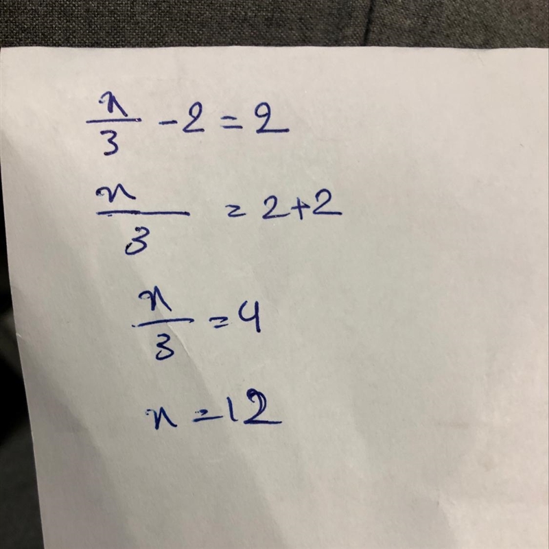 A number divided by three times less two is most at two-example-1