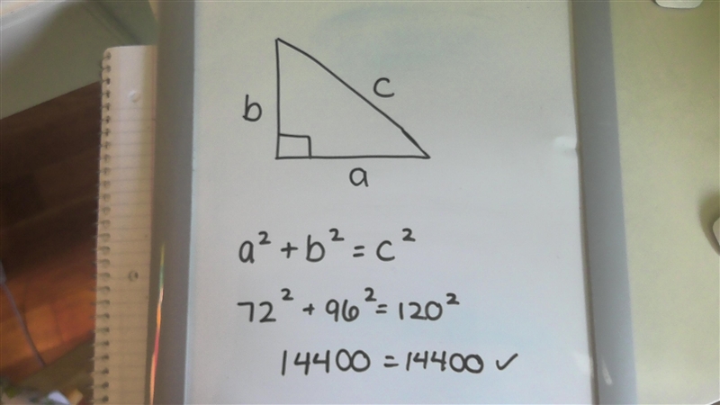 Which of the following measurements could be the side lengths of a right triangle-example-1