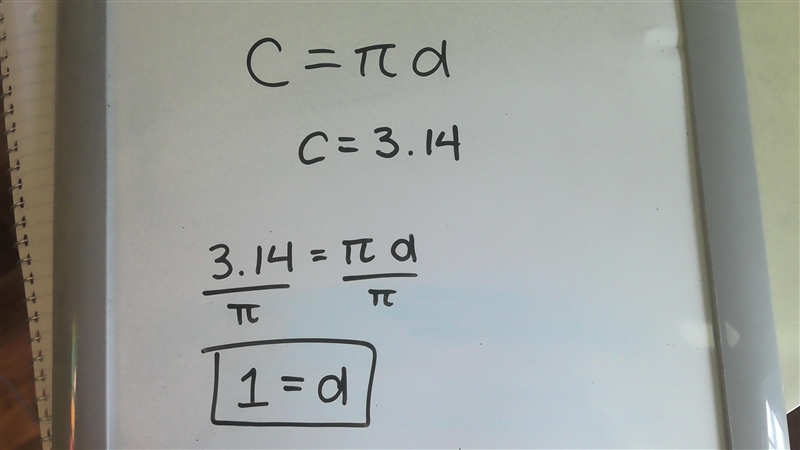 A circle has a circumference of 3.143.14 3.14 3, point, 14 units. What is the diameter-example-1