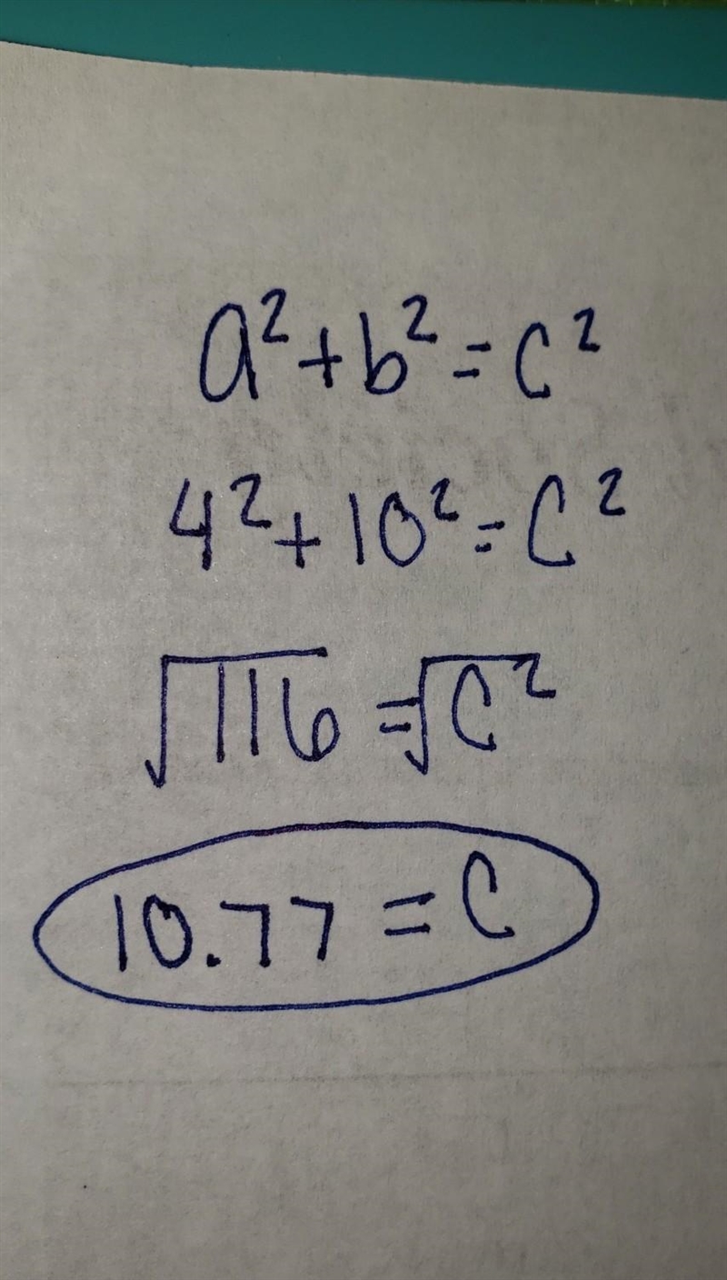 The two sides of a triangle have lengths 4 and 10. The third side of the triangle-example-1